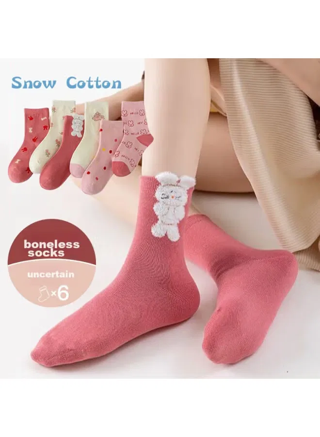 Носки детские с принтом комплект 6 пар Snow Kapok, ассорти — фото 2