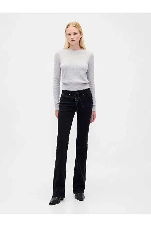 Женские джинсы с принтом из денима Gap, Black-000