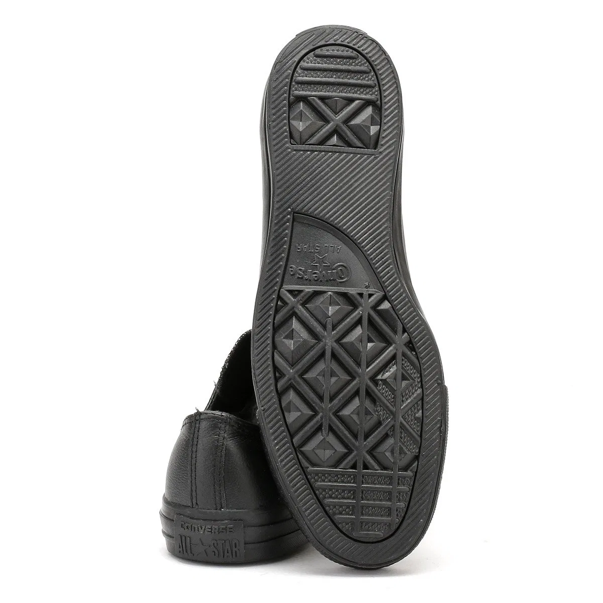 Детские кроссовки для мальчиков кожаные Chuck Taylor All Star Tonal Leather Converse, Black — фото 4