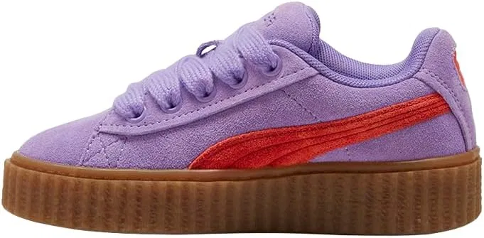 Детские кроссовки для девочек на шнуровке Fenty X Creeper Phatty PUMA, Purple — фото 3