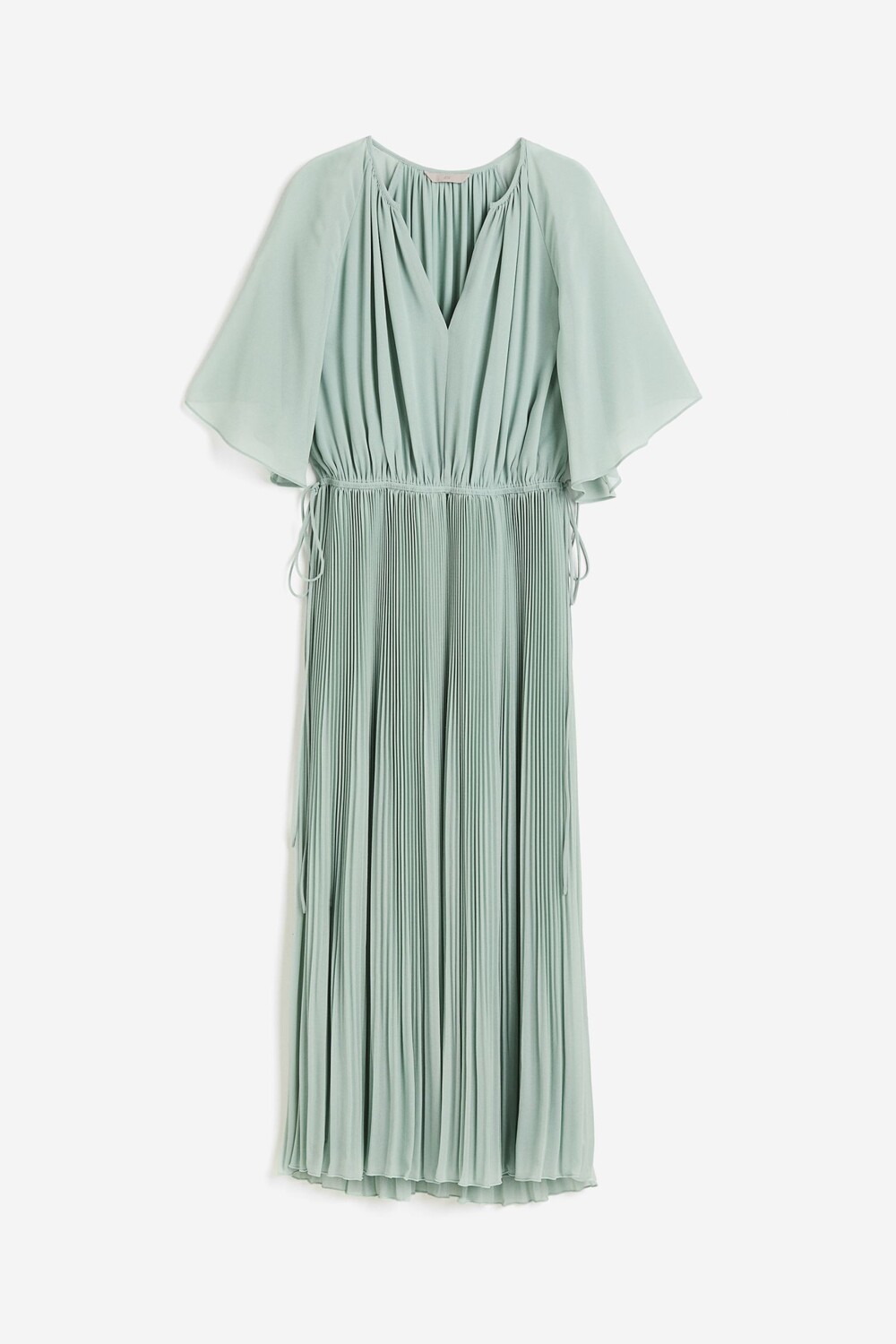 

Платье H&M Tie-detail Pleated, светло-бирюзовый, Зеленый, Платье H&M Tie-detail Pleated, светло-бирюзовый