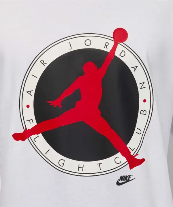 Футболка с длинным рукавом Jordan Flight Club, белый:университетский Nike — фото 4