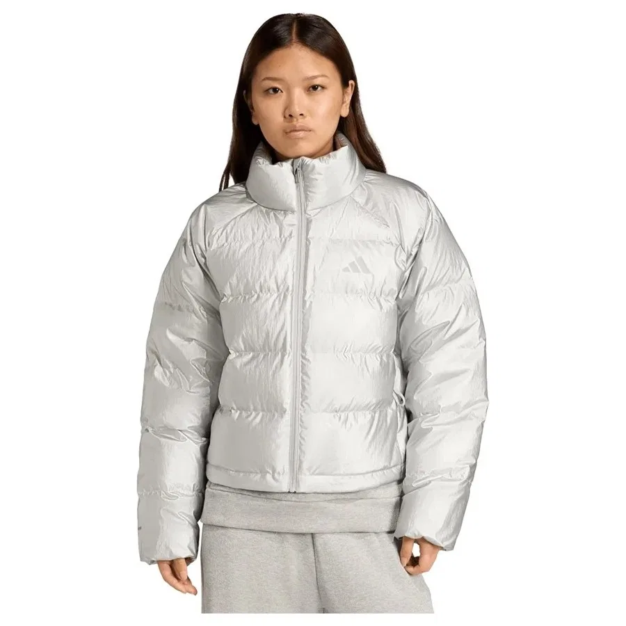 Женская куртка с длинным рукавом, модель Holiday D Jkt, adidas, Серый — фото 2