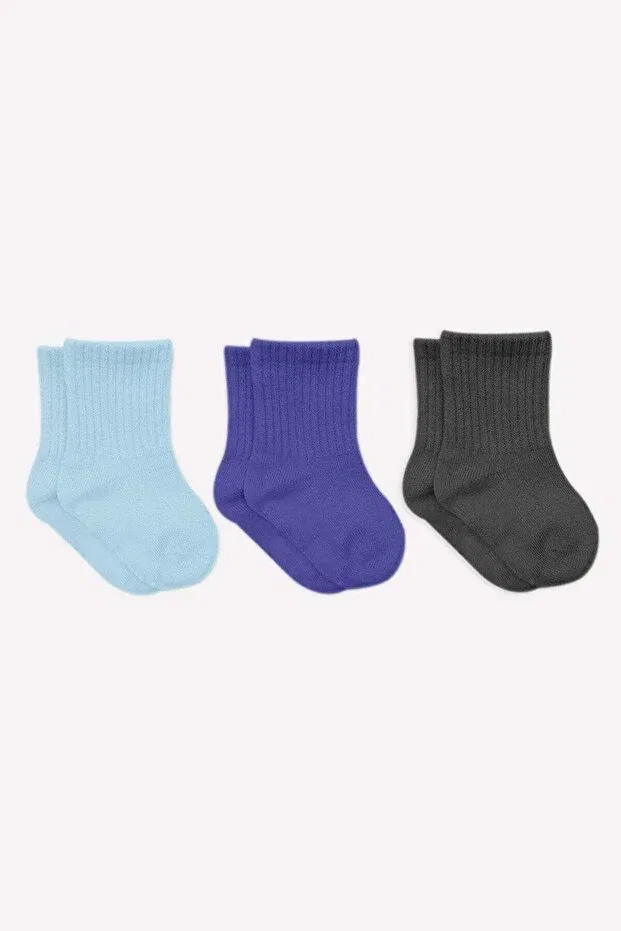 Детские носки хлопковые 3 пары Bistyle, Blue
