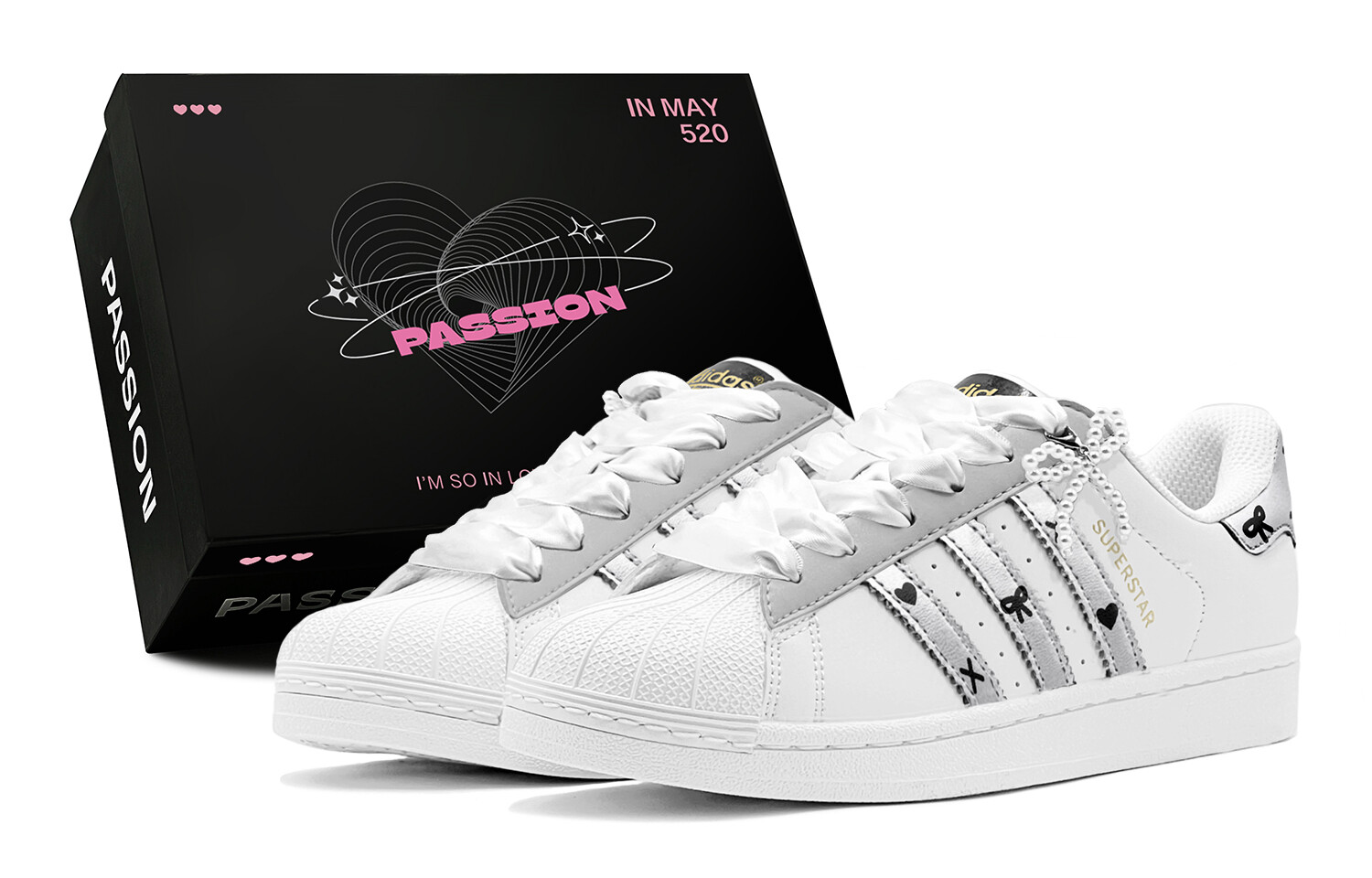 

Кроссовки для скейтбординга Superstar, унисекс, низкие, серый Adidas Originals