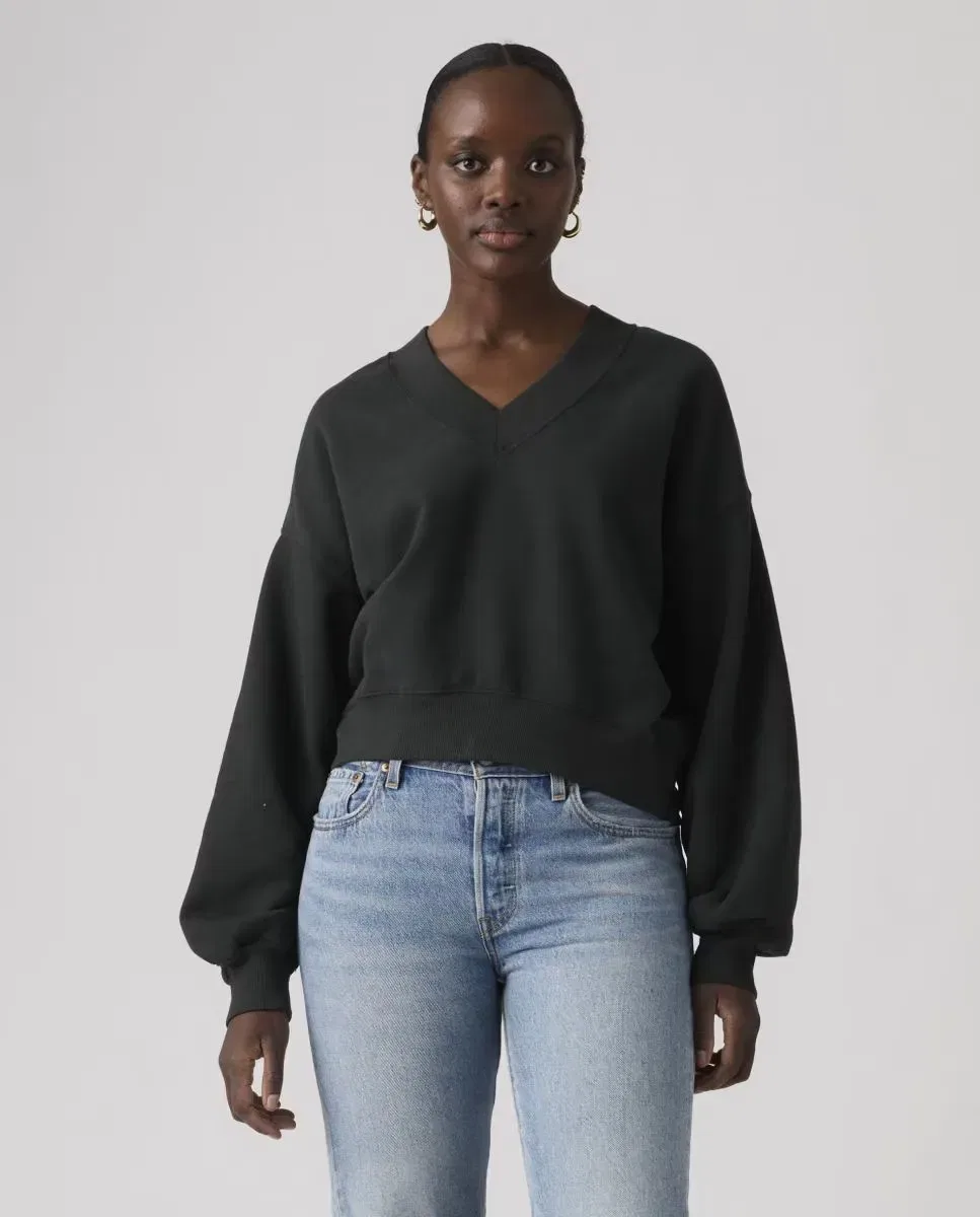Женская толстовка с V-образным вырезом Levi's, Azul Marino
