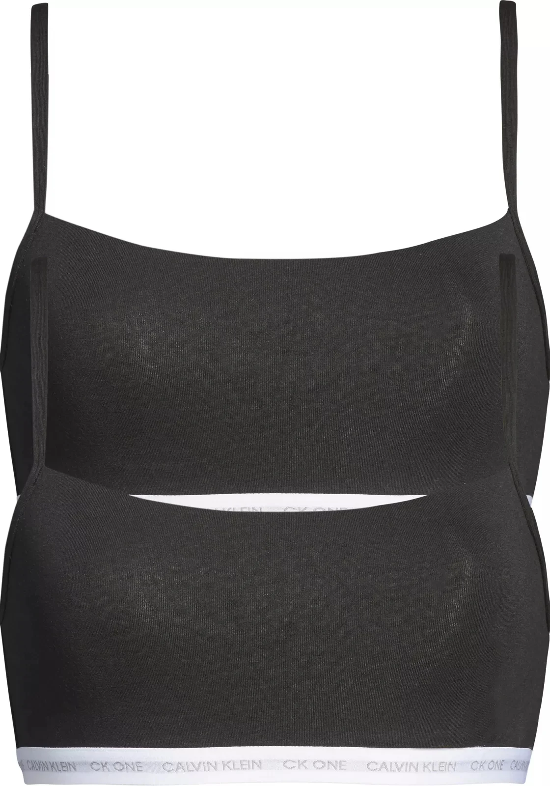 Комплект бюстгальтеров-бралетт Calvin Klein ONE Cotton 2 шт., черный — фото 4