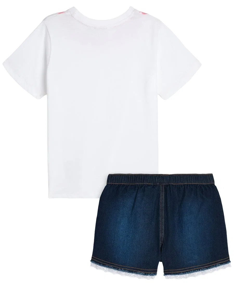 Комплект из футболки и шорт, с цветочной вышивкой SCOTCH & SODA, White Traditional — фото 2