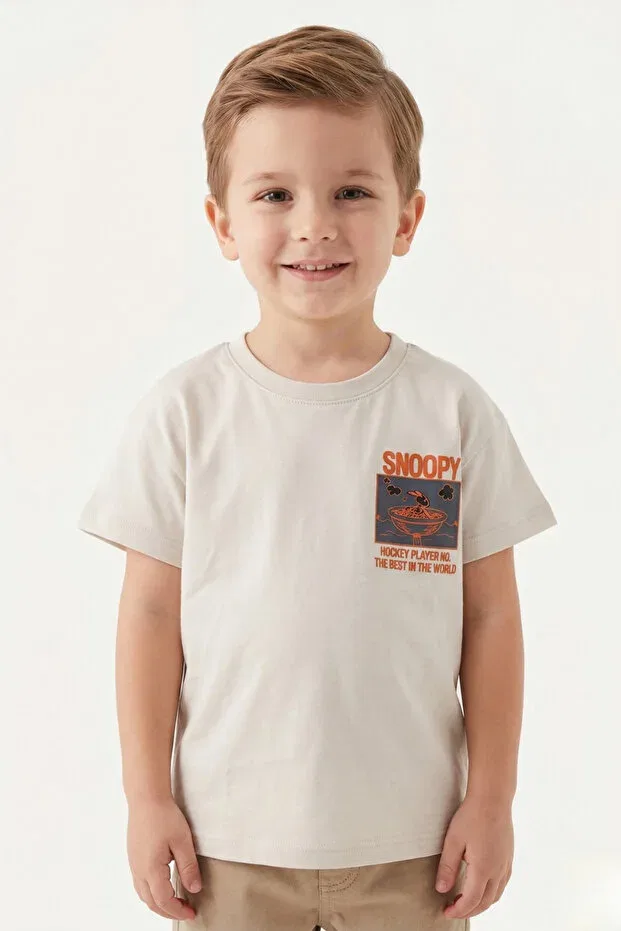 Детская футболка для девочек с принтом Snoopy baby t-shirt Escabel, Gray