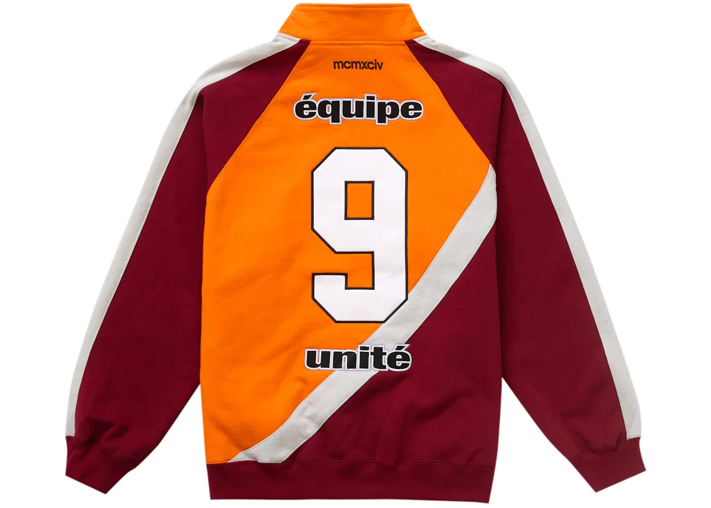 Мужской свитшот на молнии с велосипедным дизайном Equipe Supreme, Dark Orange — фото 2