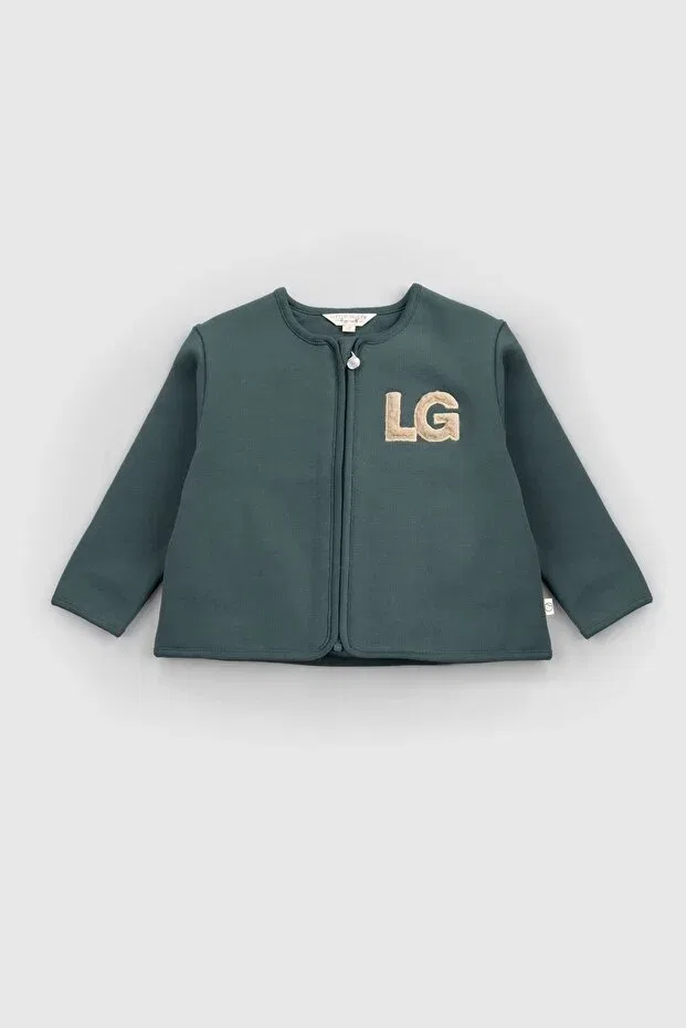 Детская куртка для девочек хлопковое Little Gusto, Green
