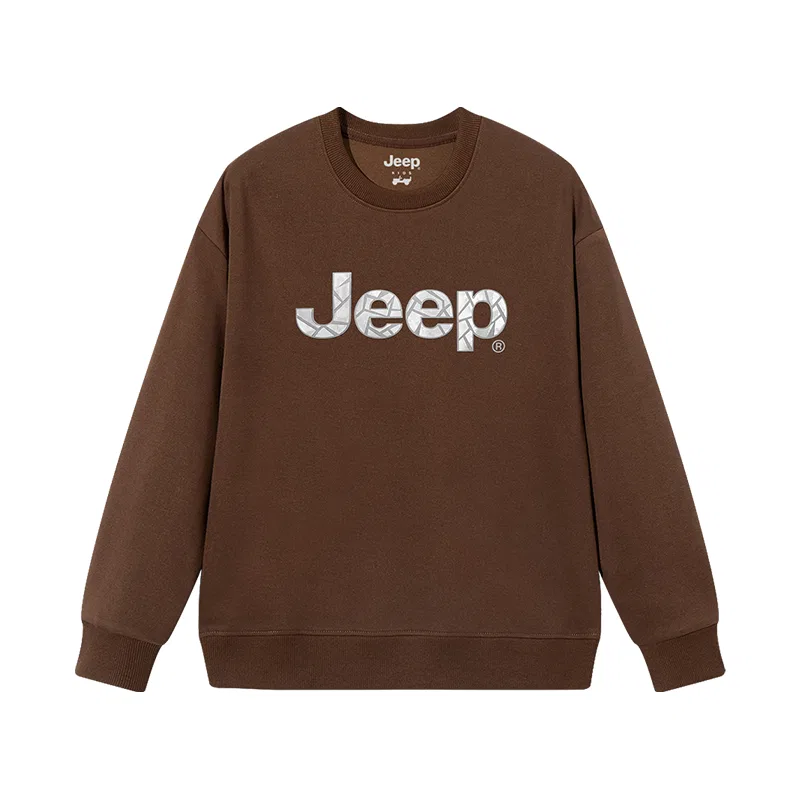 Детское худи с круглым вырезом, средней посадки, Jeep, Coffee