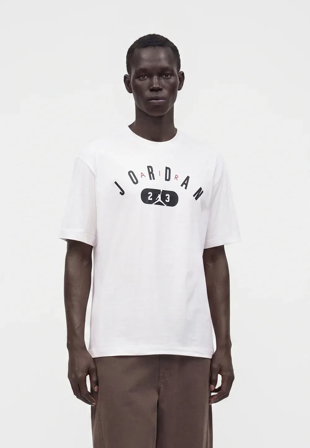 Городская команда - футболка с принтом Jordan, White/Black