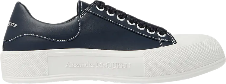 

Кроссовки Alexander McQueen Deck Lace Plimsoll 'Navy Blue', синий, Синий;черный, Кроссовки Alexander McQueen Deck Lace Plimsoll 'Navy Blue', синий