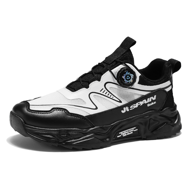 

Нескользящие, износостойкие, дышащие низкие повседневные туфли для мужчин BAKE, White Black