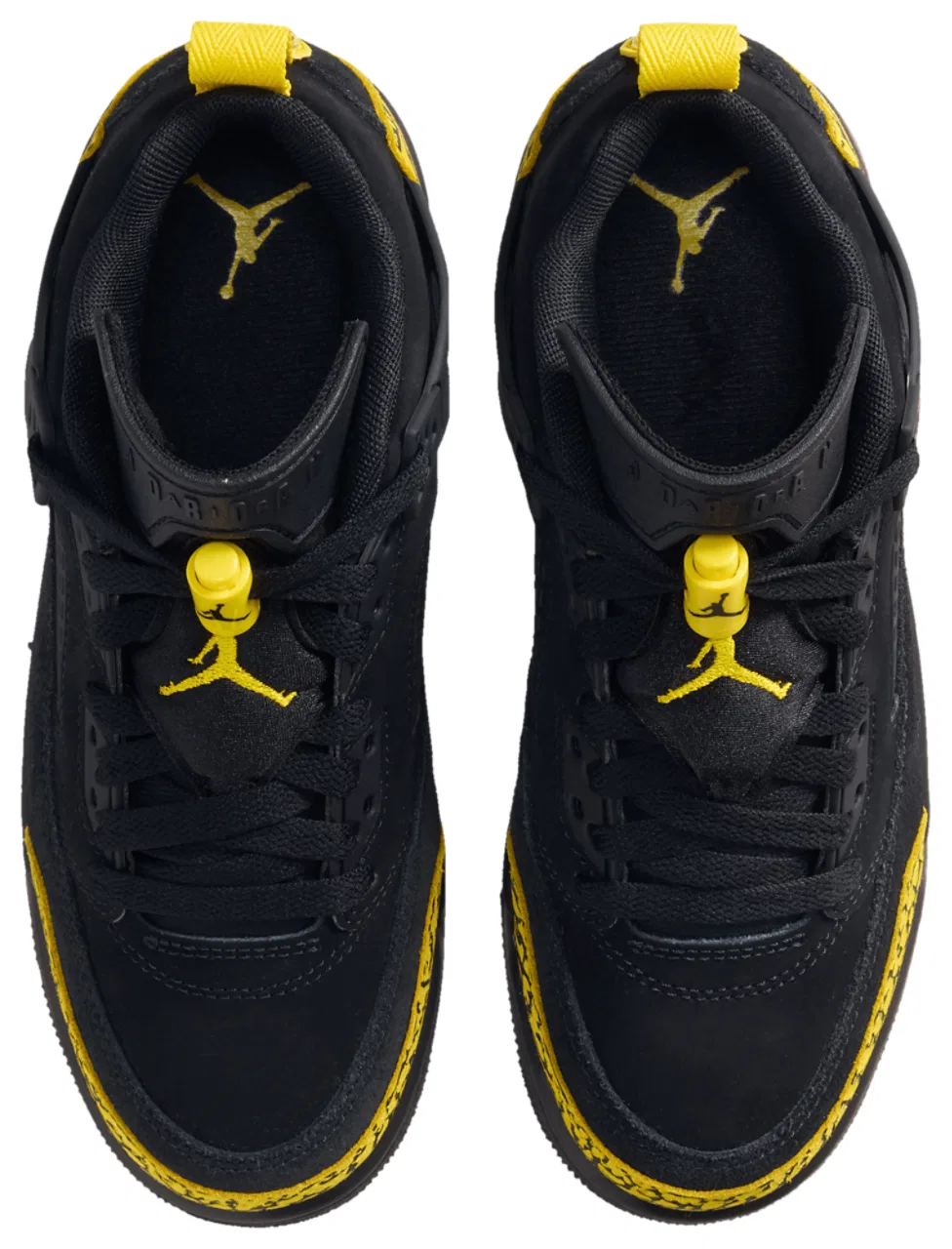 Кроссовки для мальчиков Spizike Low Jordan, цвет Black/Black/Speed Yellow — фото 4