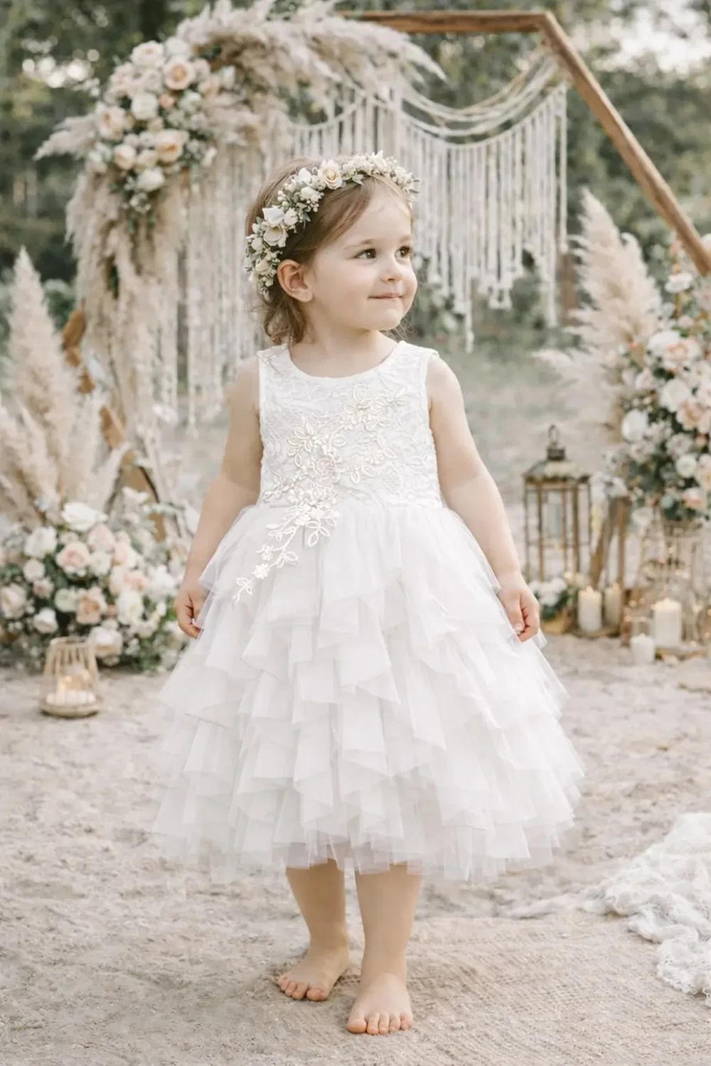 Платье-пачка Boho Dreams Uk Flower Girl Boutique, White