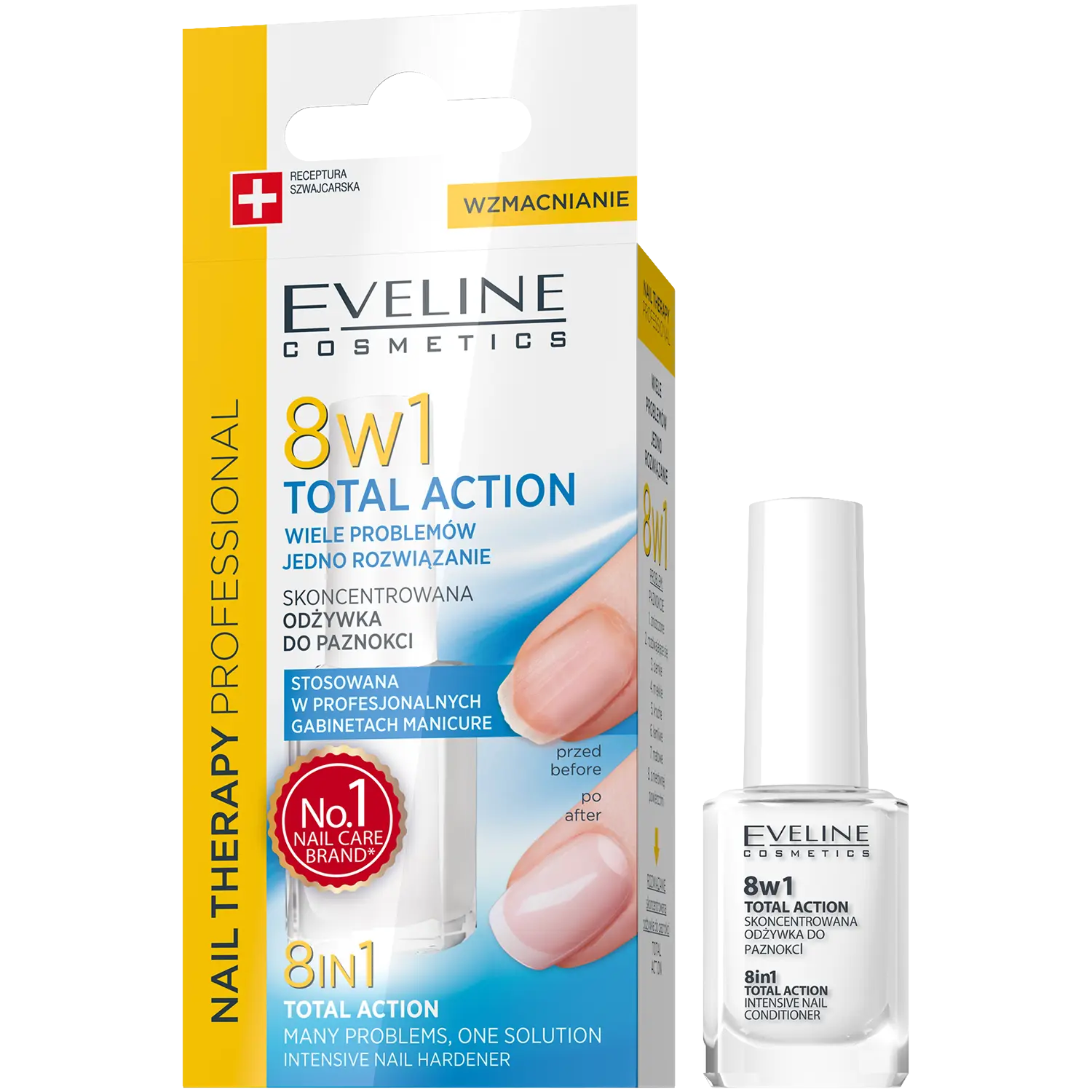 Eveline Cosmetics Nail Therapy Professional 8w1 кондиционер для ногтей 8в1, 12 мл — фото 3