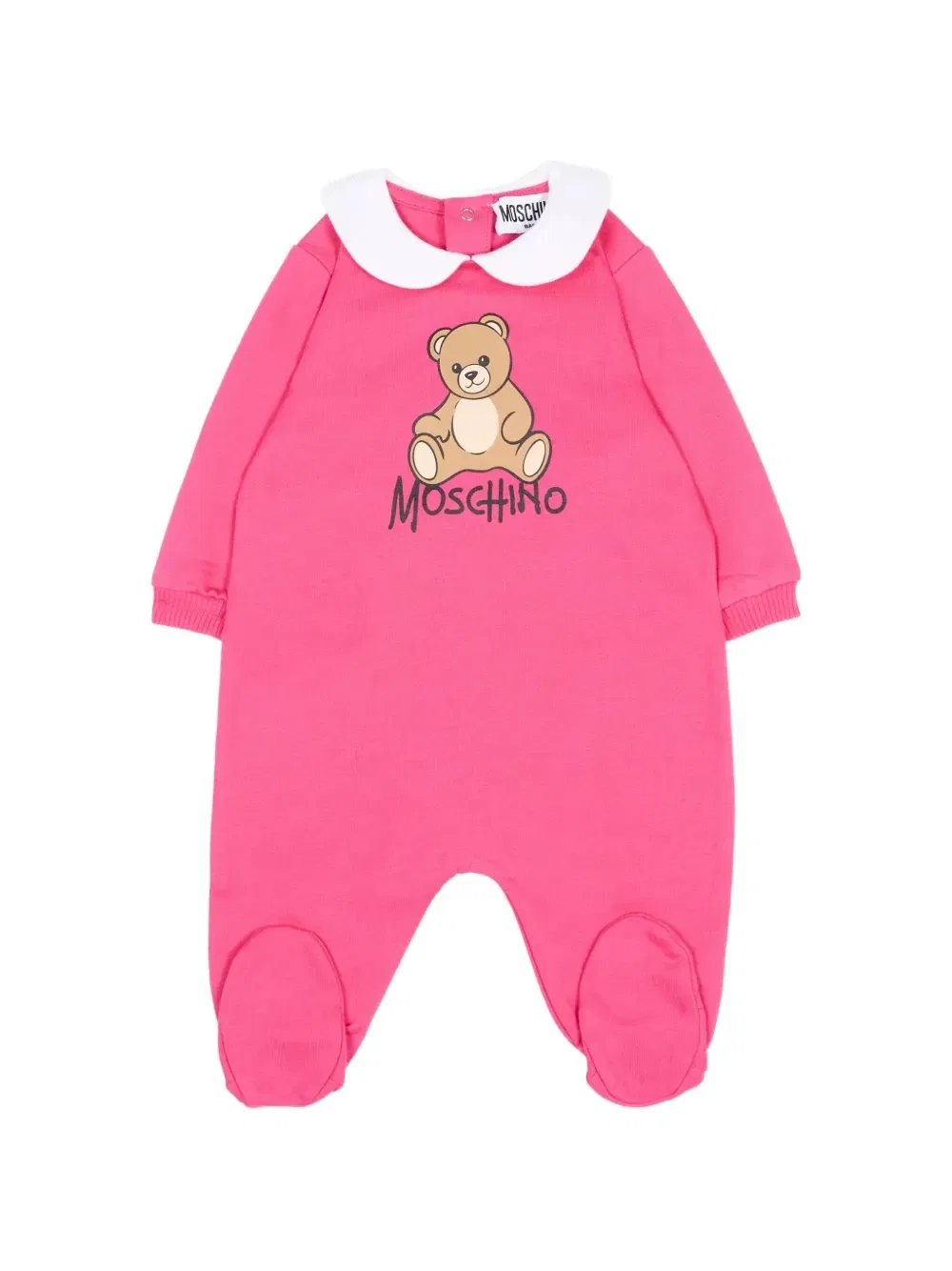 Пижама с круглым ворником Teddy Bear Moschino Kids, розовый