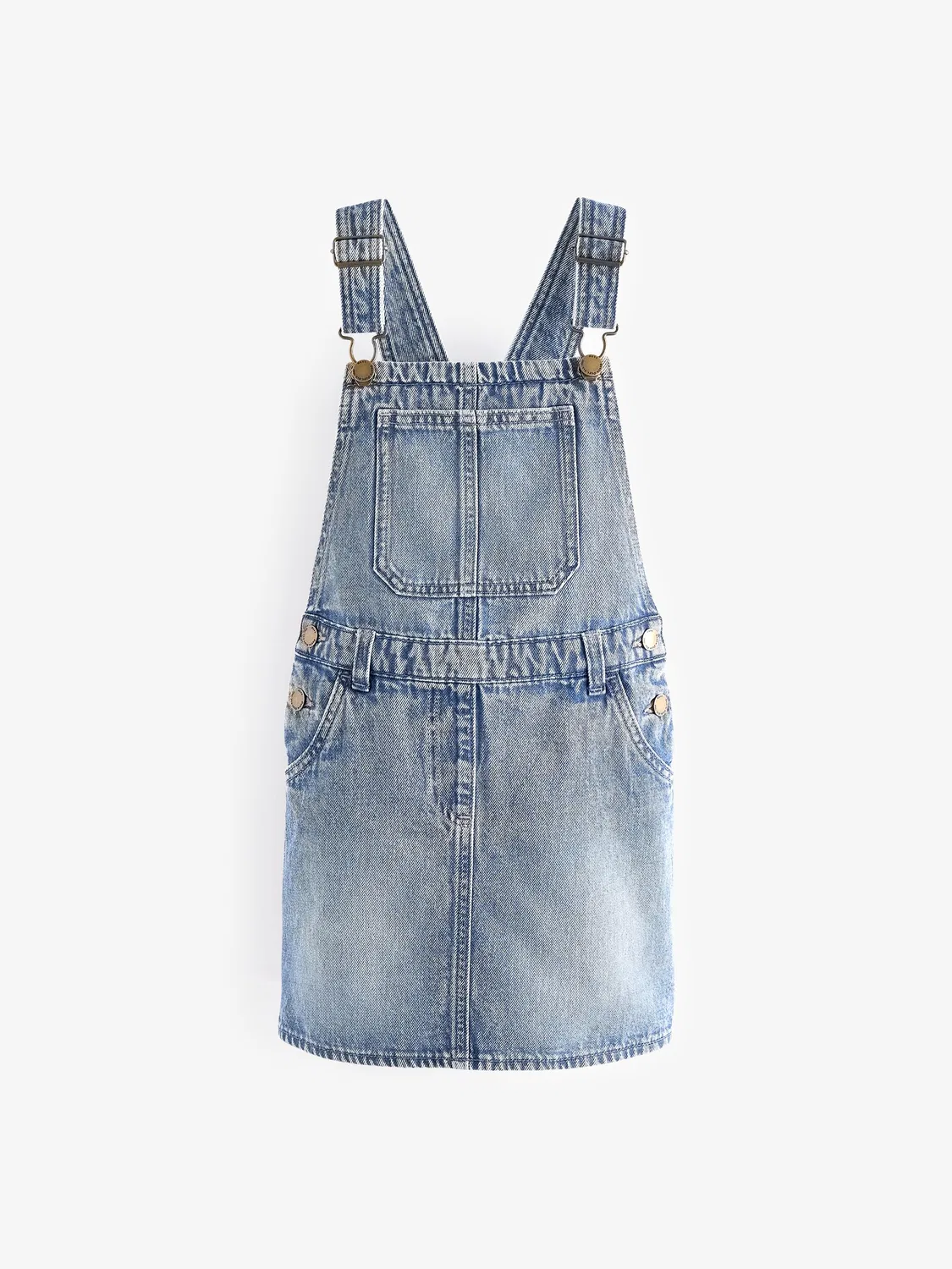 Сарафан джинсовый, деним, Blue Denim Pinafore Dress Next, синий