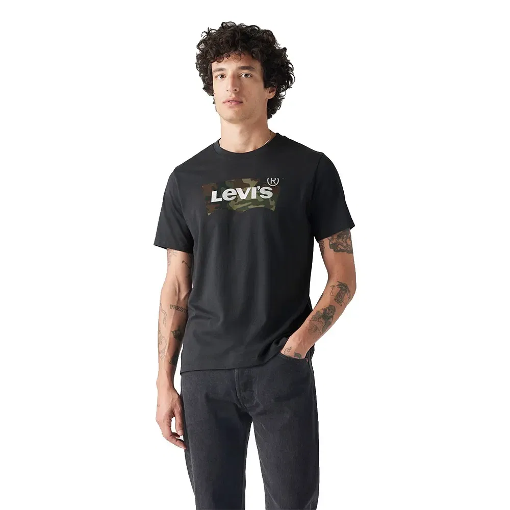 Мужская футболка с принтом Levi's 22491, Black