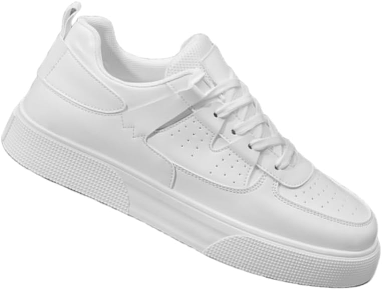 

Мужские минималистичные повседневные скейт-кроссовки, удобные легкие спортивные кеды, стильные и для повседневной носки и активного отдыха на улице Hoalox, белый