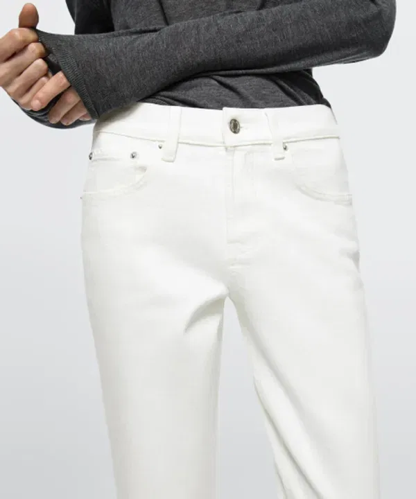 Джинсы облегающие, завышенная талия, Massimo Dutti — фото 4