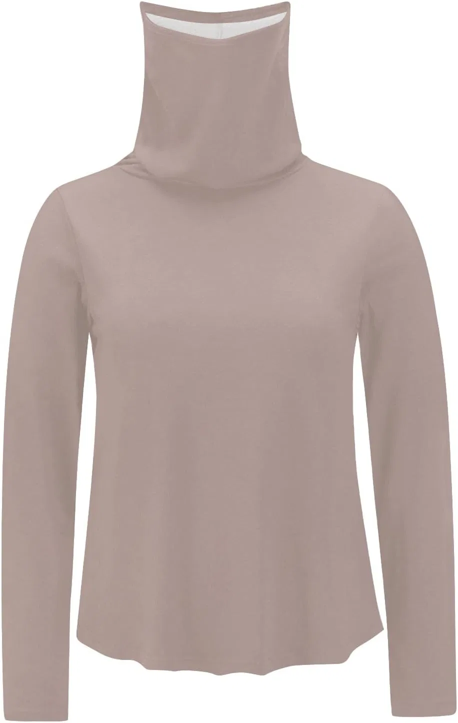 Женская футболка с защитой UPF 50+ Long Sleeve Performance Fishing Hiking Rash Guard, B-khaki — фото 4
