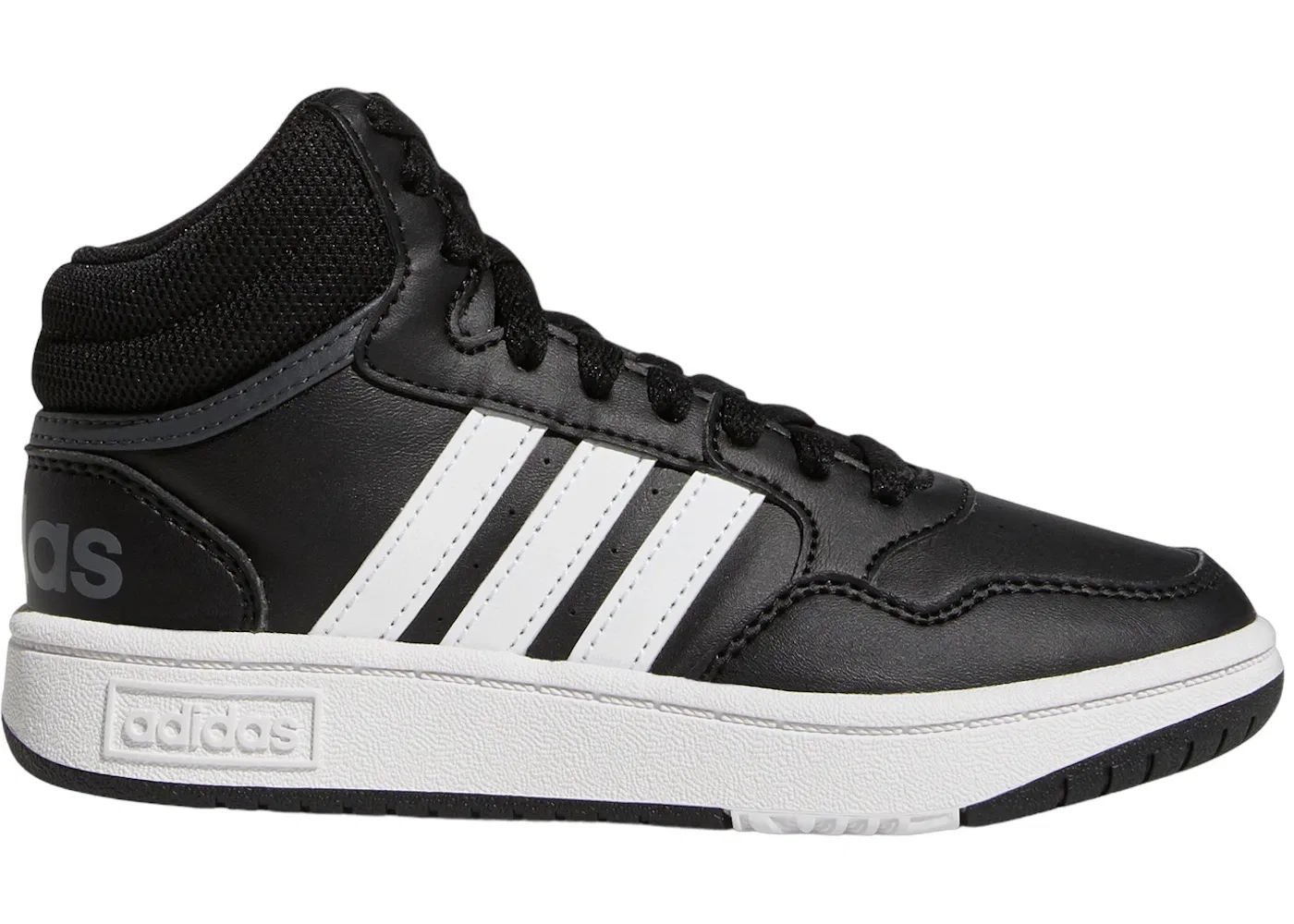 Детские кроссовки Lifestyle Adidas Hoops Mid, Core Black Cloud White Grey Six
