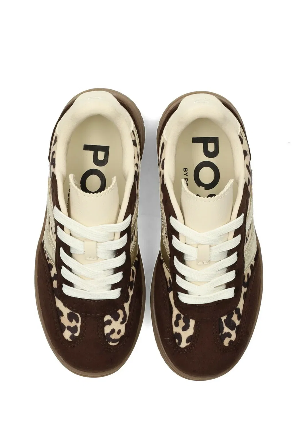Тренеры Posh By Poelman, Dark Brown — фото 3