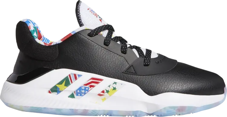 

Кроссовки Adidas Pro Bounce 2019 Low FIBA 'Ball Around The World', черный