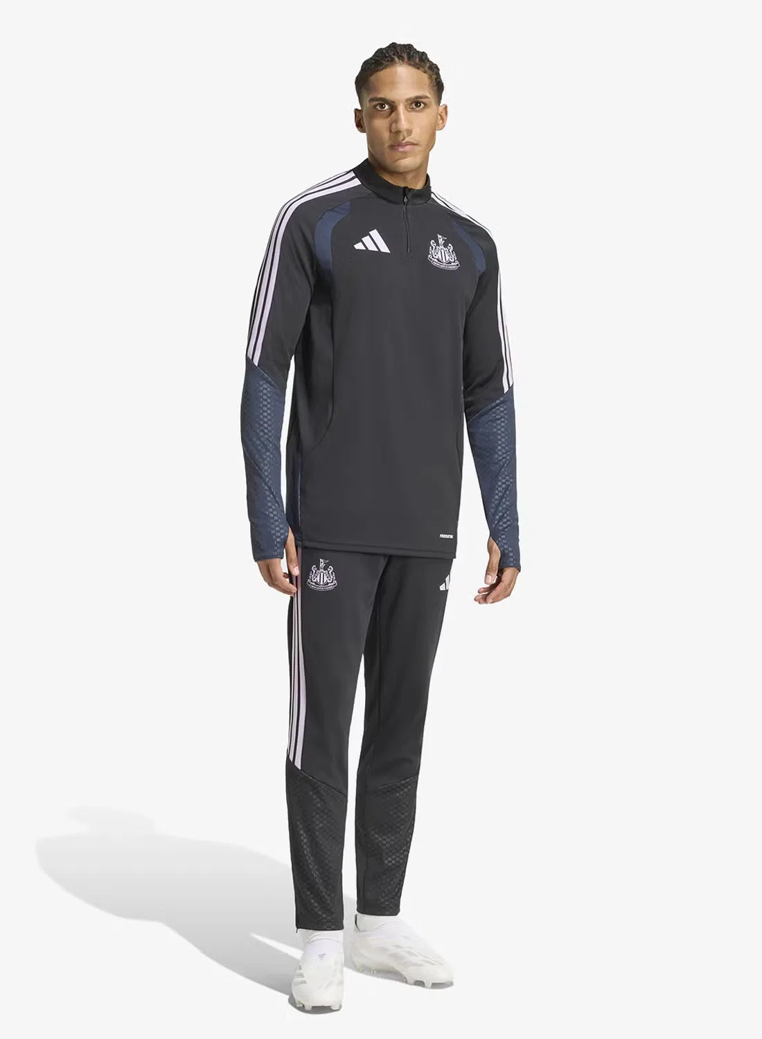Куртка на молнии с логотипом Newcastle United Adidas, черный — фото 3