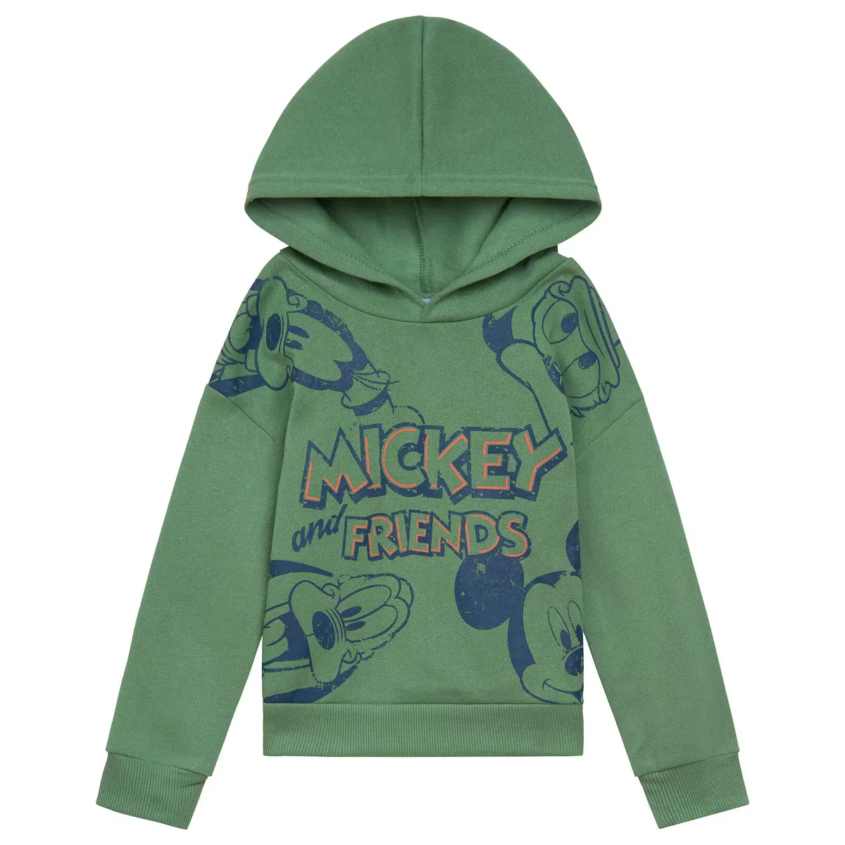 Худи с принтом Disney, mickey friends olive
