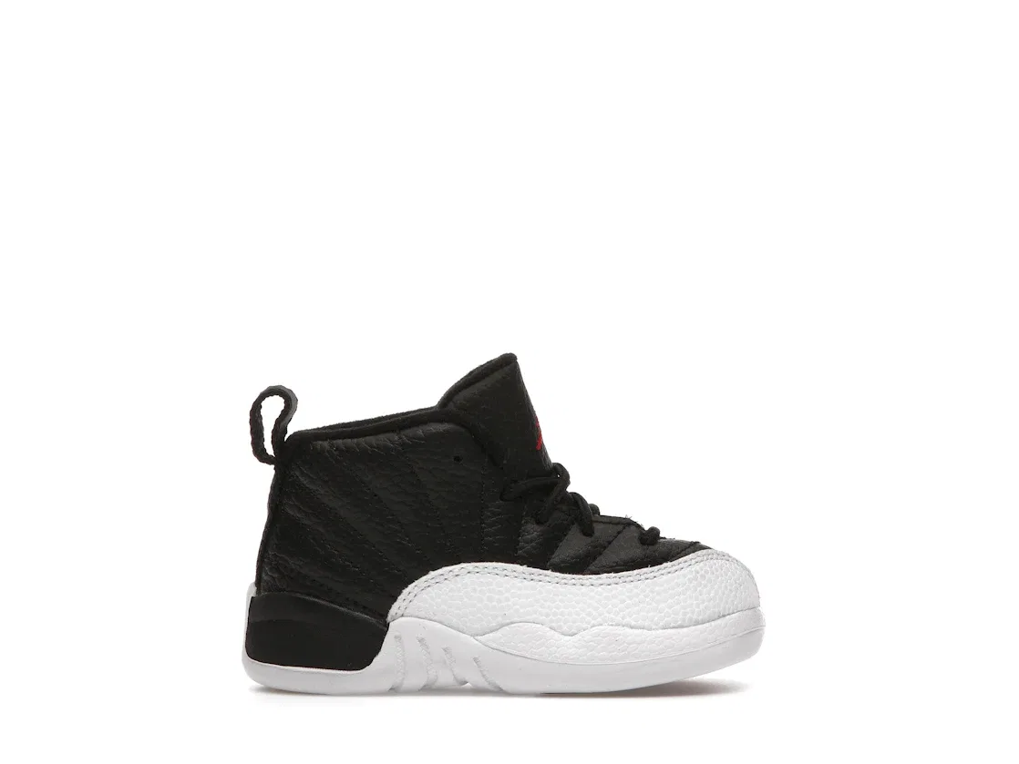 Детские кроссовки с высоким верхом Jordan 12 Retro Jordan, Black/Varsity Red-White