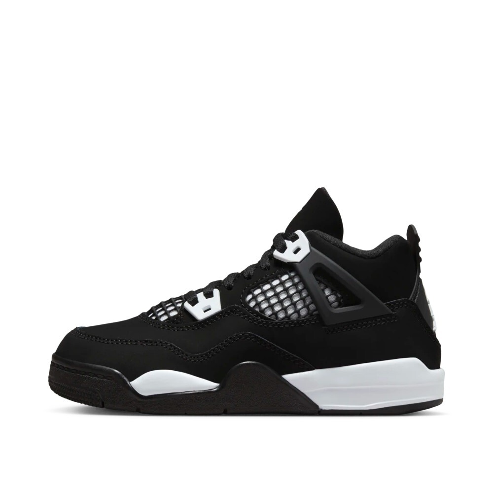 

Кроссовки детские Jordan 4 Retro "White Thunder", черный/белый (Размер 28.5 RU)