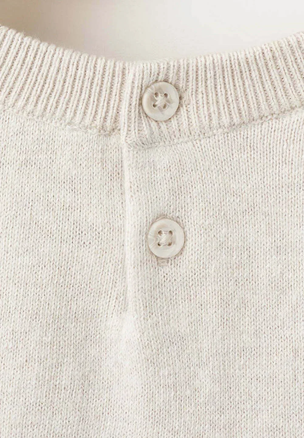 Детский джемпер Mango Kids, Beige — фото 4