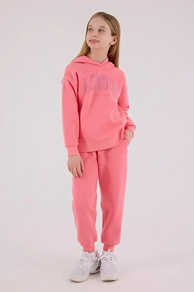 Детский спортивный костюм для девочек с принтом Young Rolly Polly, Pink