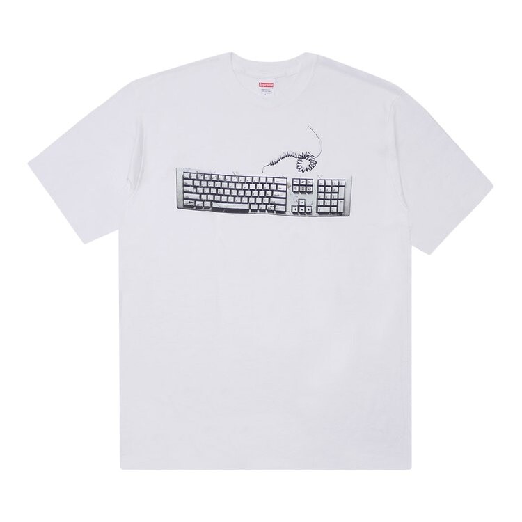 

Футболка Supreme Keyboard Tee 'White', белый