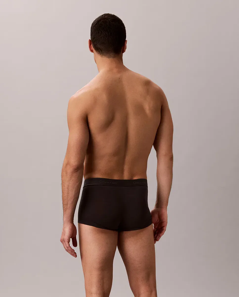 Мужские боксеры с низкой посадкой 3-шт набор Icon Cotton Stretch Calvin Klein, Negro — фото 3