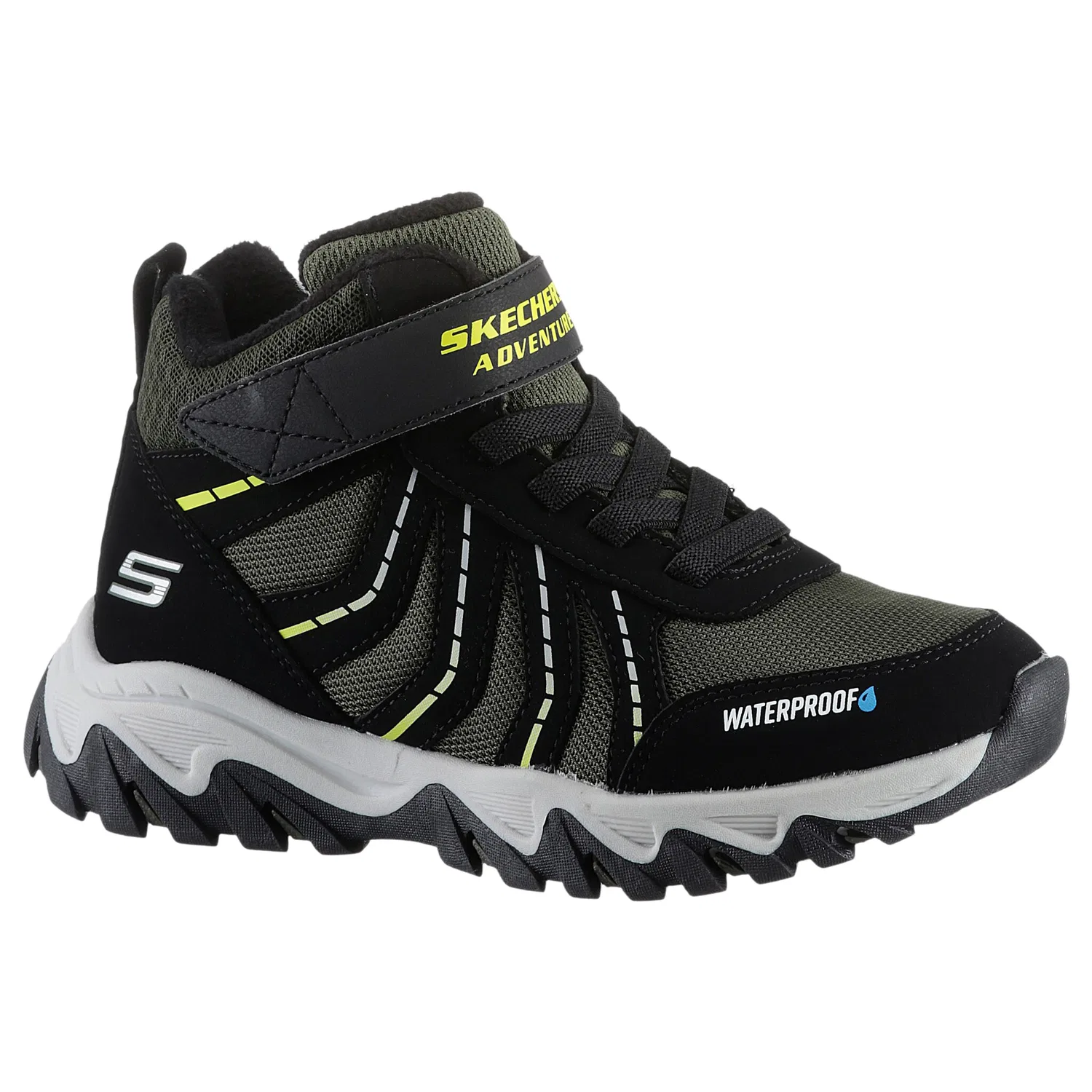 Детские зимние ботинки с флисовой подкладкой Skechers, Black Olive