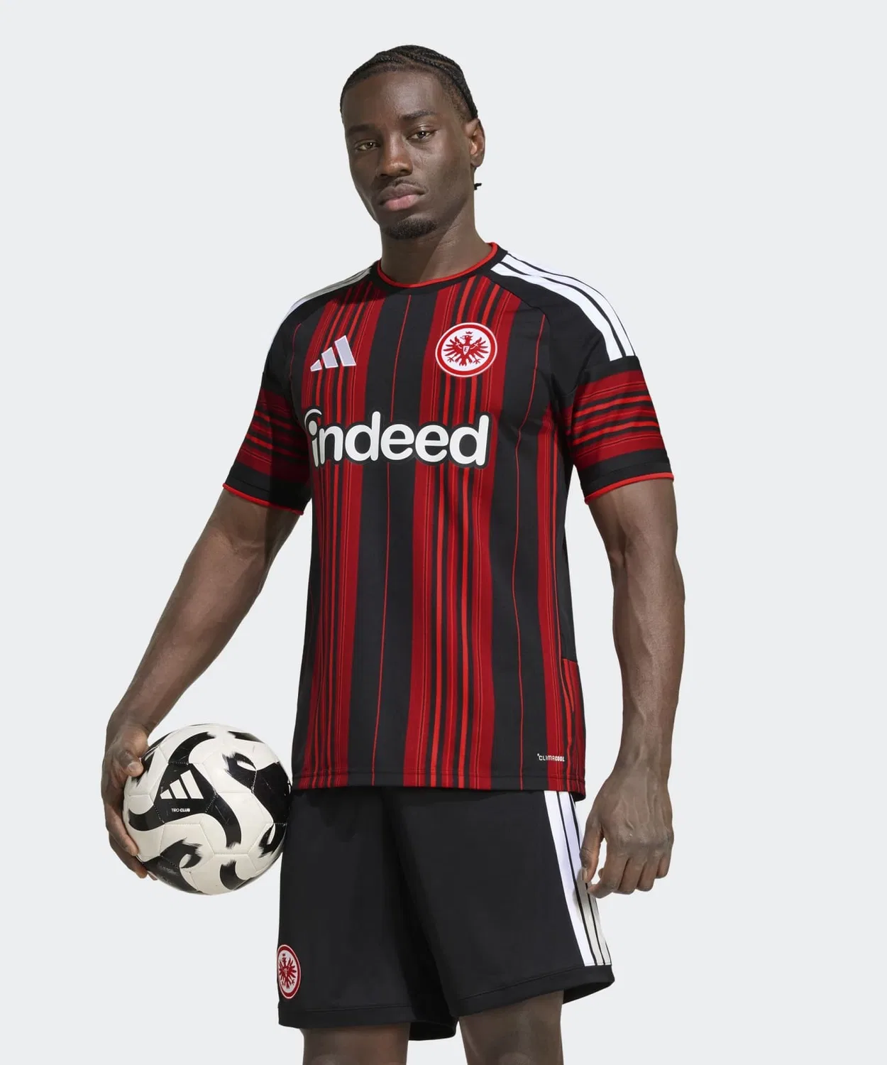 Мужская футболка с принтом Eintracht Frankfurt 26/27 Home Uniform Adidas, Red
