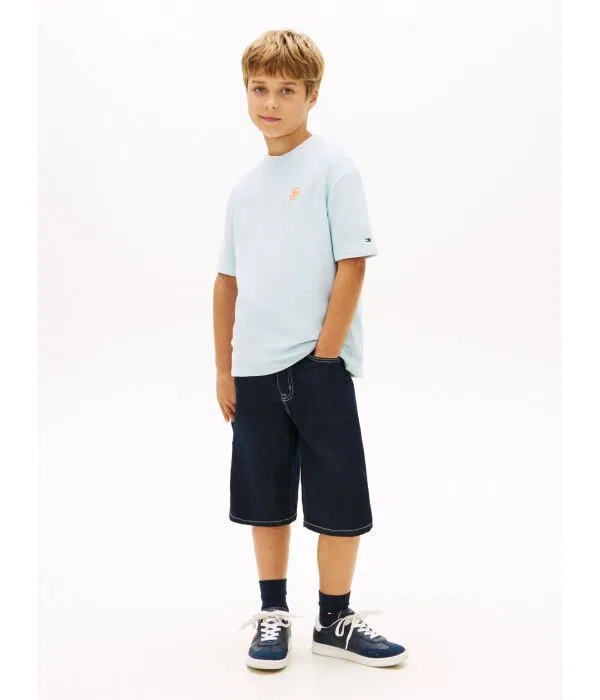Детская футболка Tommy Hilfiger, Azzurro — фото 2