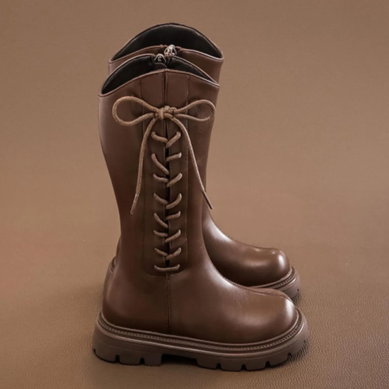 Детские сапоги для девочек с принтом Cowgirl Western Boots, Brown — фото 4