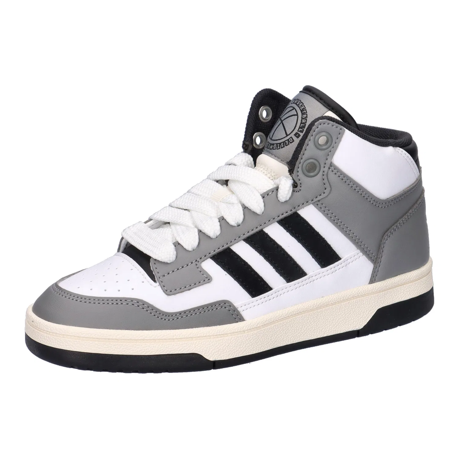 Детские кроссовки с кожаным верхом Rapid Court Mid Adidas, Grau Weiss