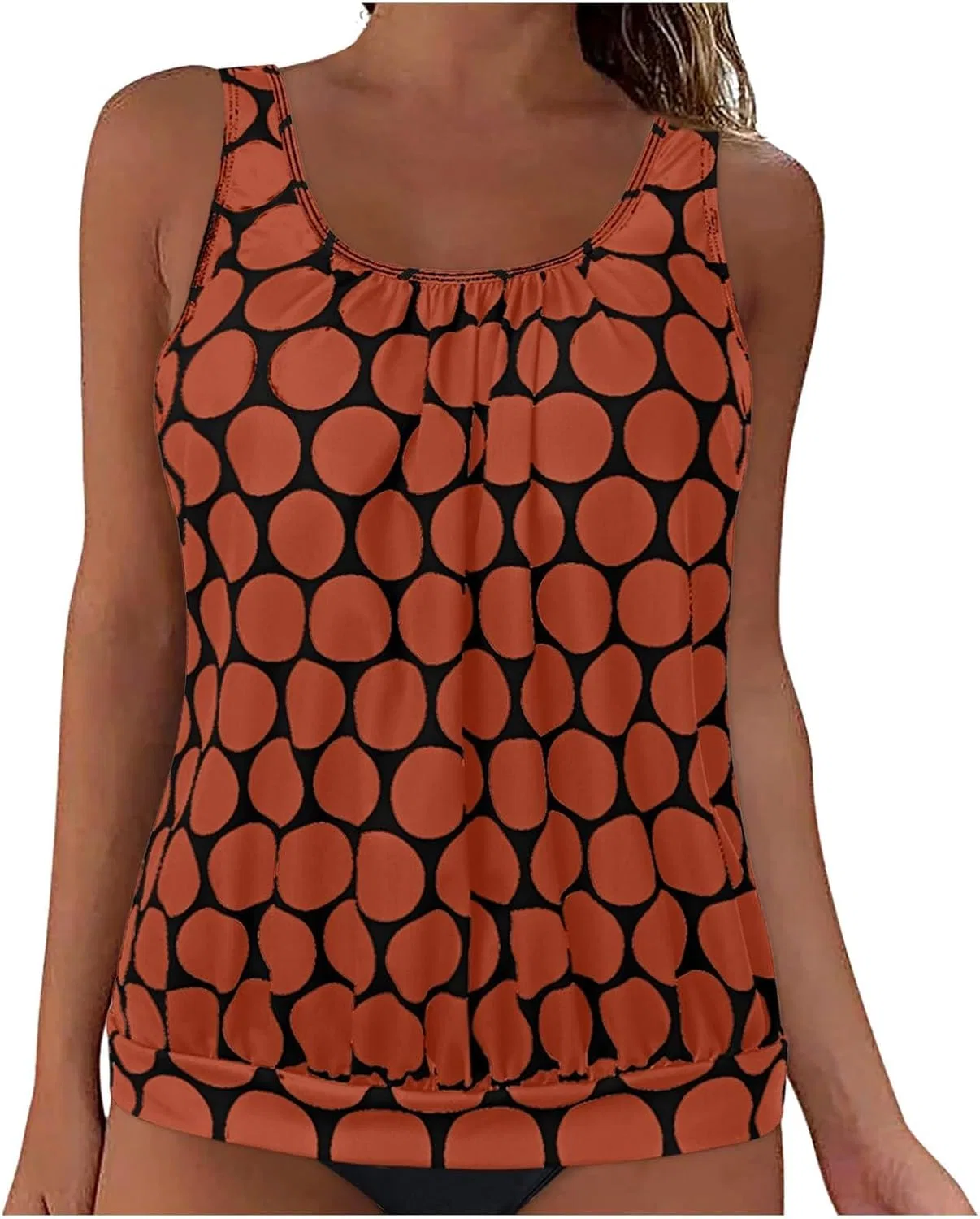 Женский танкини с шортами Athletic Swimsuits, Orange