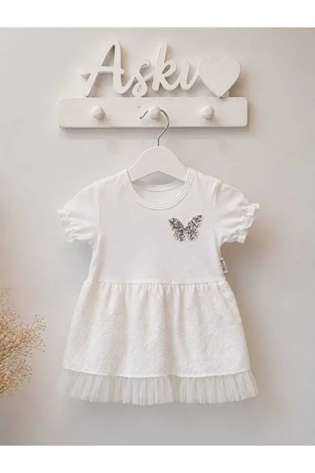 Детское платье для девочек хлопковое Neocotton, White