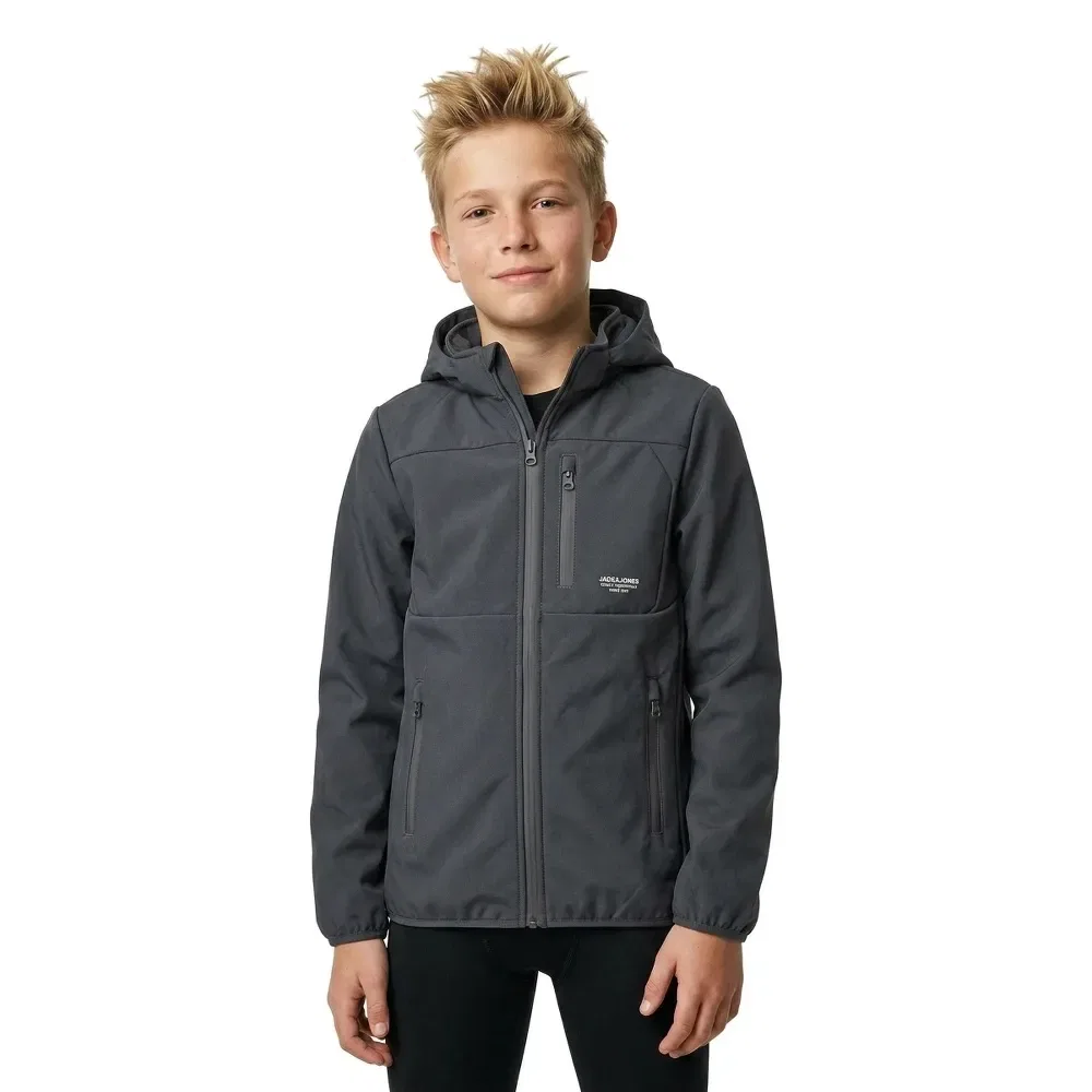 Детская куртка для мальчиков с капюшоном Jack & jones Theo, Grey