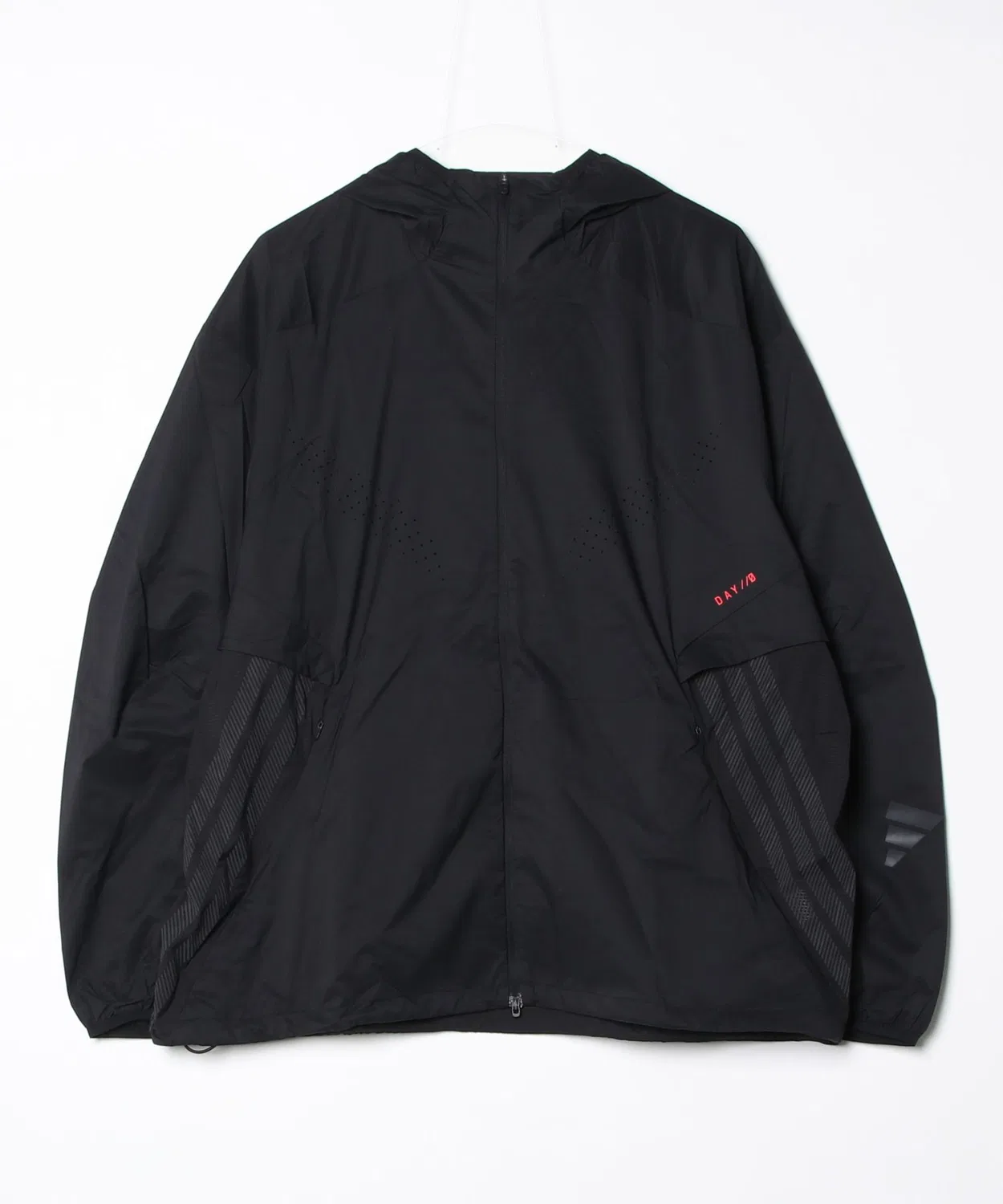 Мужская куртка с капюшоном, свободного кроя, Adidas RUN WV JKT M, черный