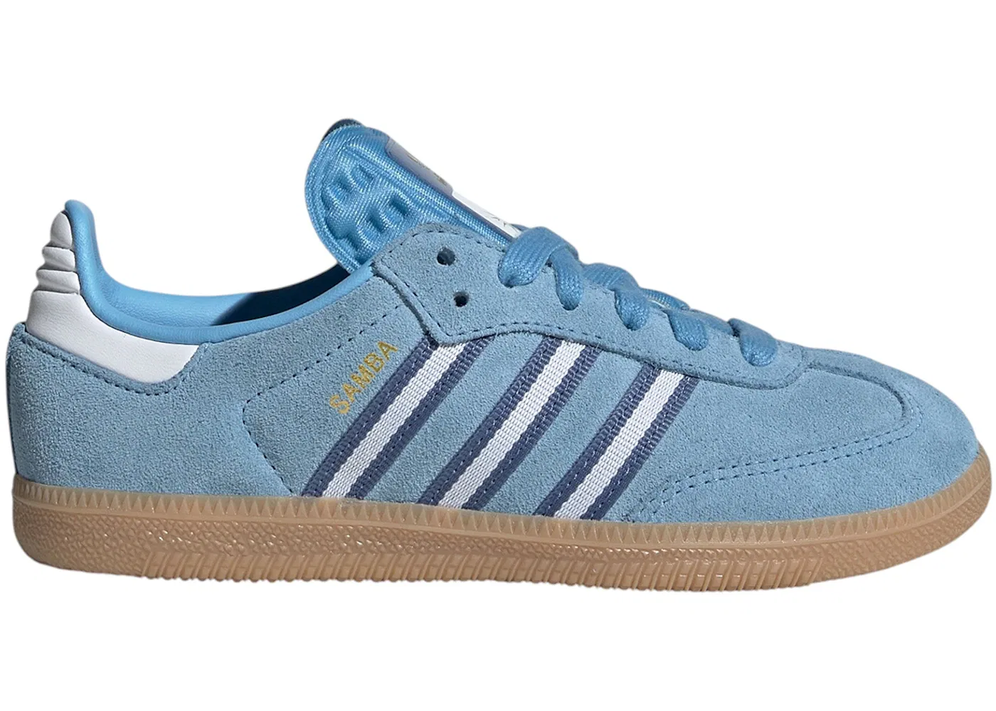 Детские кроссовки с классическим дизайном Adidas Samba OG Adidas, Light Blue Cloud White Gum