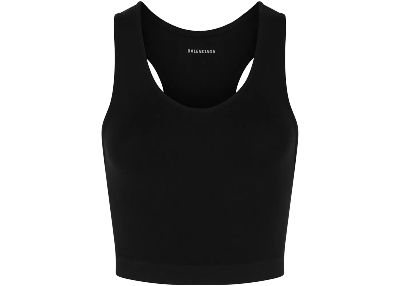 Женский топ-кроп без швов Balenciaga, Black